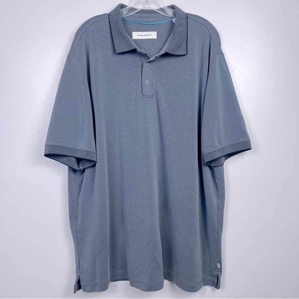 Tommy Bahama Men's Shoreline Surf Gray Polo Size XXL; Beach, Travel, Cruising